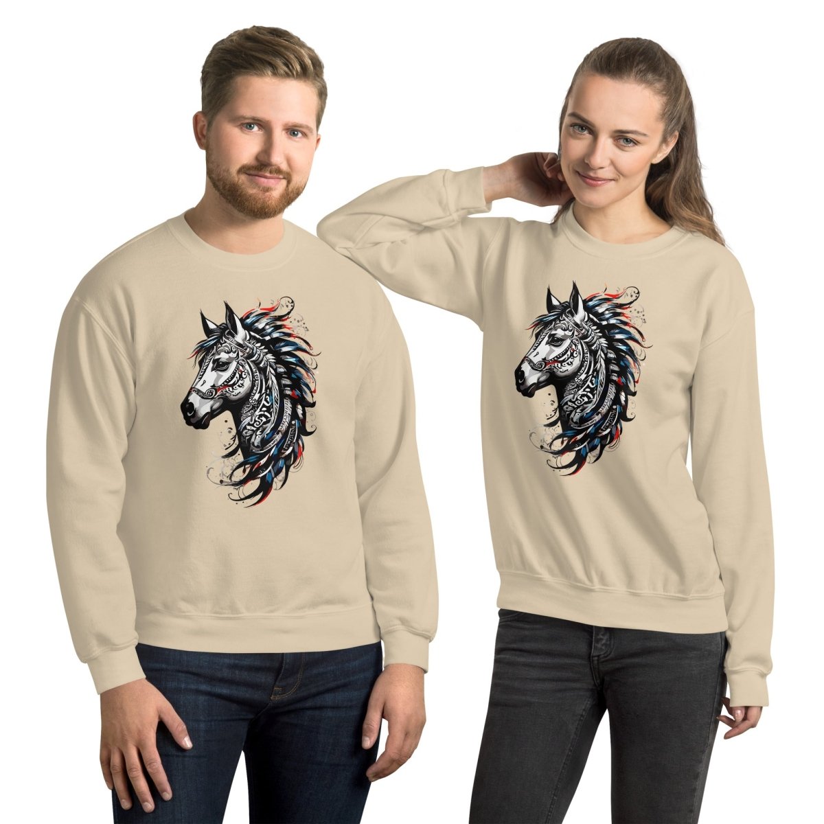 Sweatshirt | L'Esprit Tribal Équin - Gildan - sweat - Felpatee