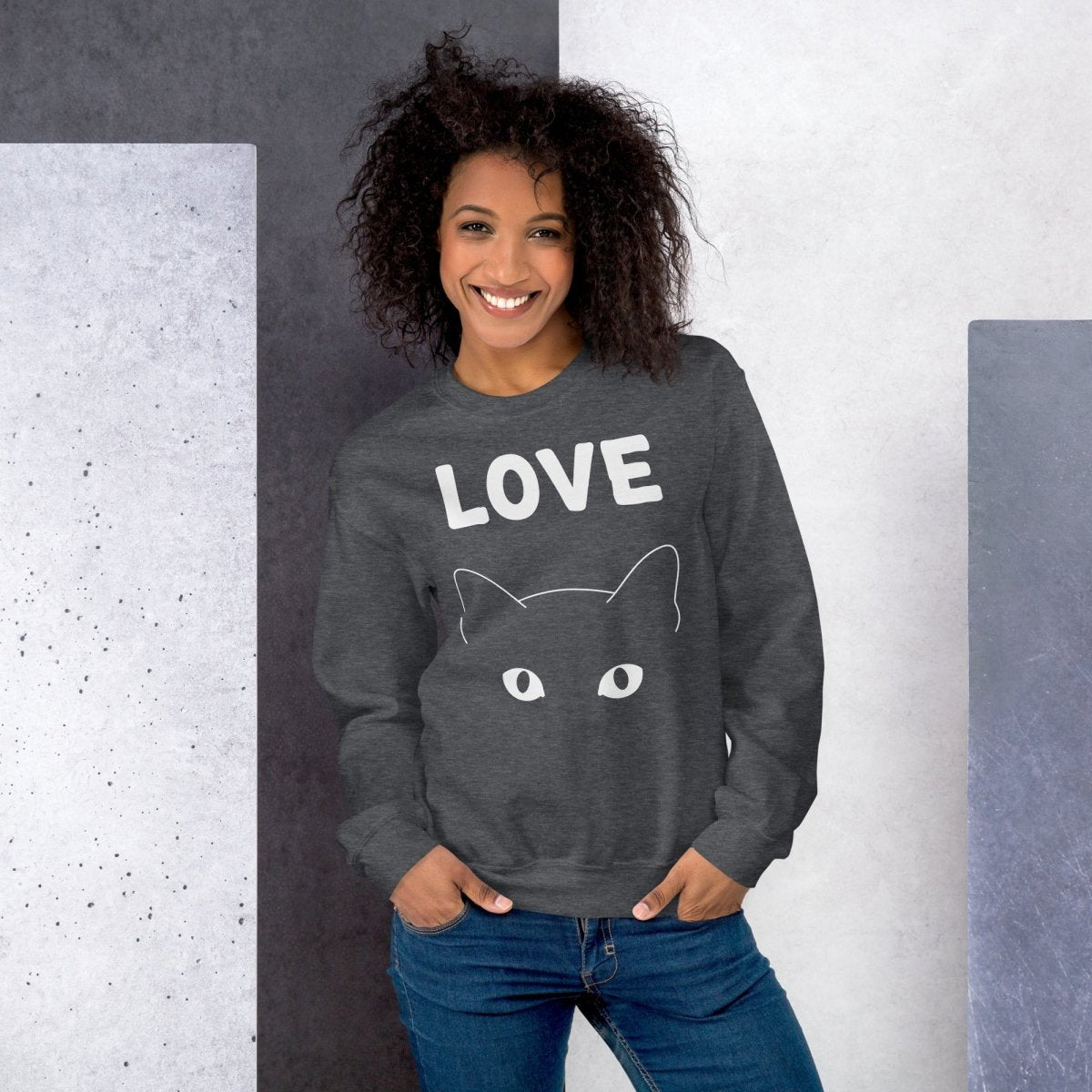 Sweatshirt | Love Cat - Gildan - sweat - Felpatee