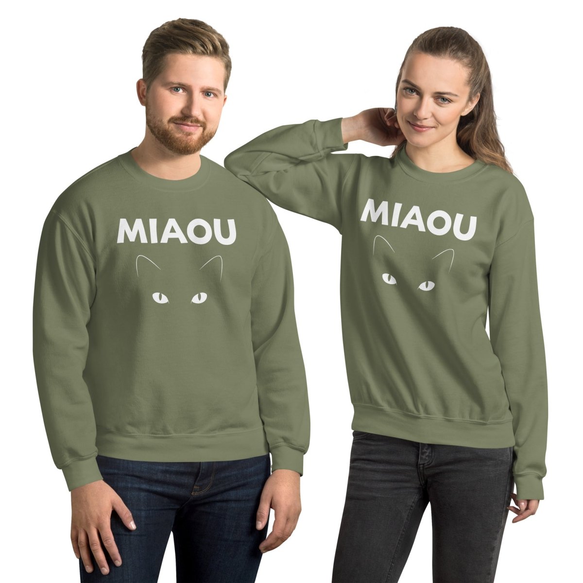 Sweatshirt | Miaou : L'Œil du Chat - Gildan - sweat - Felpatee