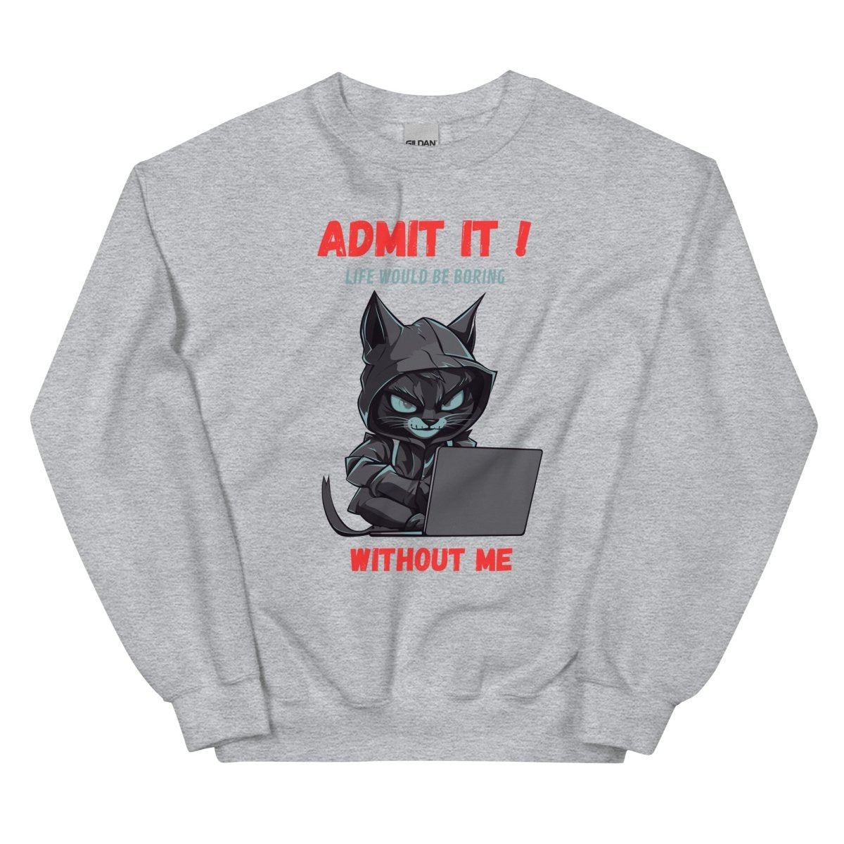 Sweatshirt Premium | Chat Hacker & Sassy - Felpatee - sweat - Felpatee