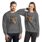 Sweatshirt | Tigre Intense Effet Glitch Art - Gildan - sweat - Felpatee