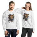 Sweatshirt | Tigre Intense Effet Glitch Art - Gildan - sweat - Felpatee