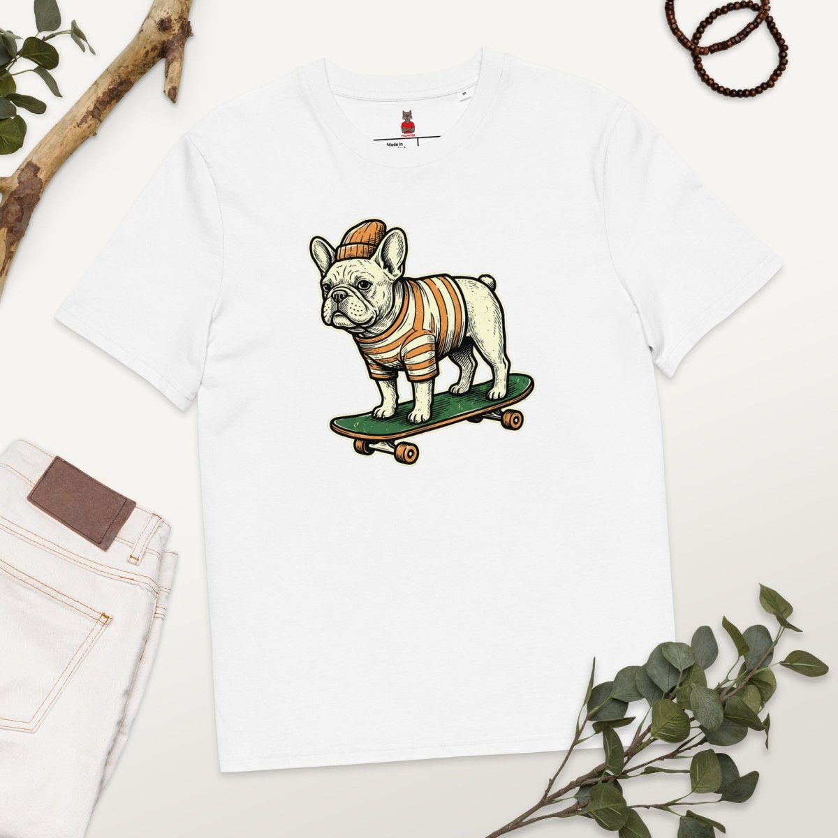 T-shirt Bio | Bouledogue De Rue - Felpatee - T-shirt Durable - Felpatee