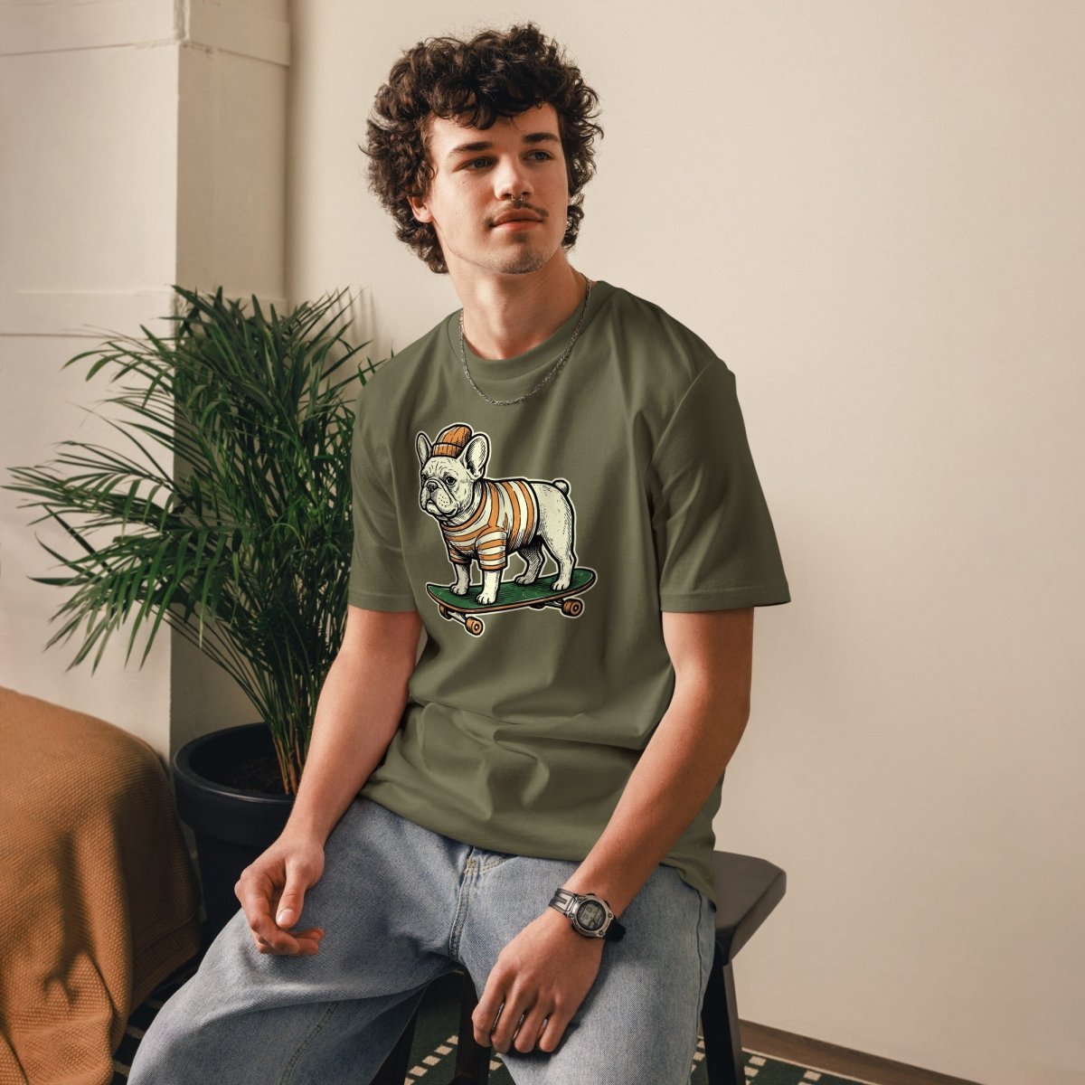 T-shirt Bio | Bouledogue De Rue - Felpatee - T-shirt Durable - Felpatee