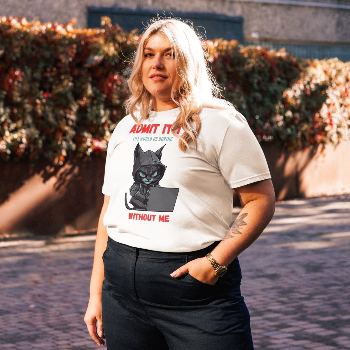 T-shirt Bio | Chat Hacker & Sassy - Felpatee - t-shirt durable - Felpatee