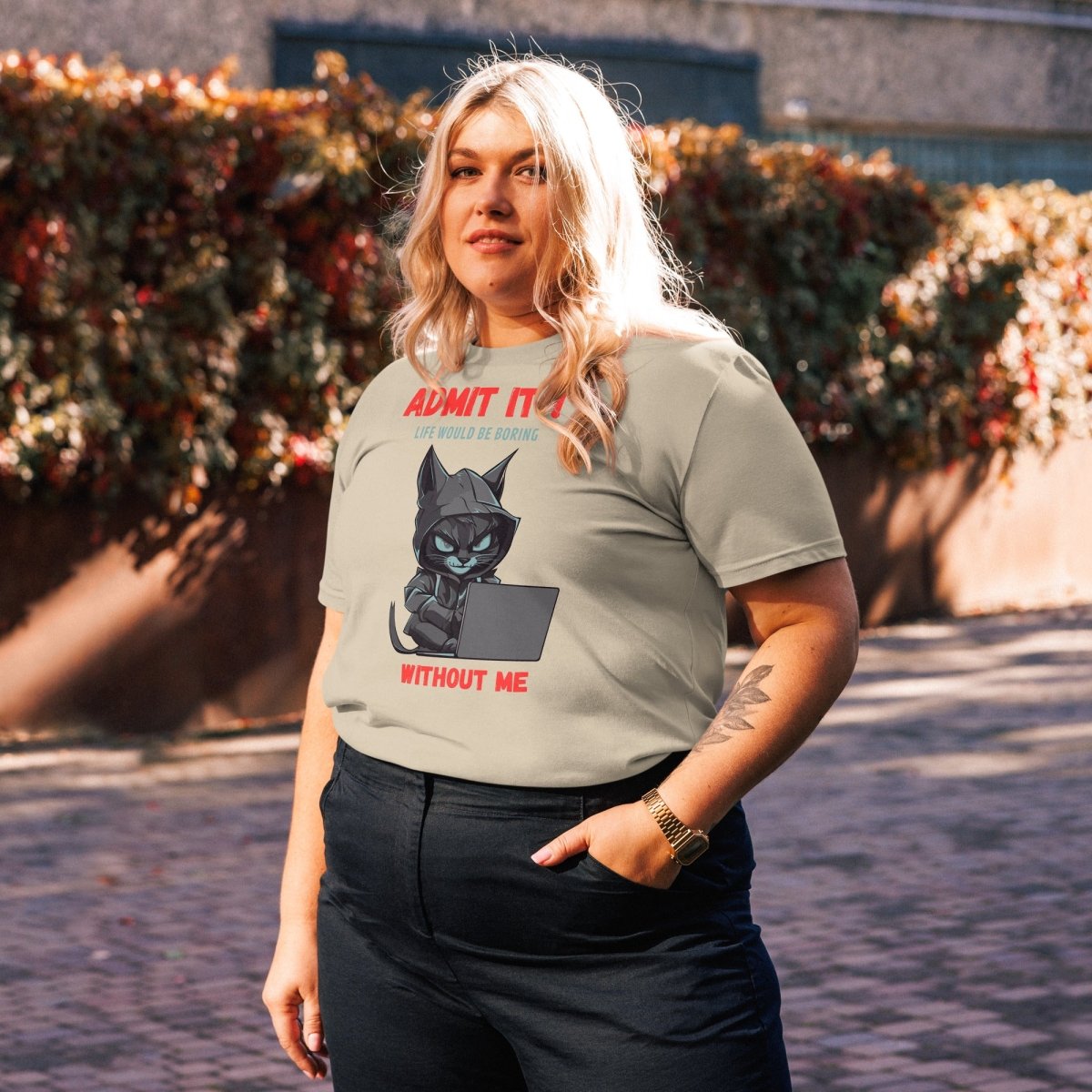 T-shirt Bio | Chat Hacker & Sassy - Felpatee - t-shirt durable - Felpatee