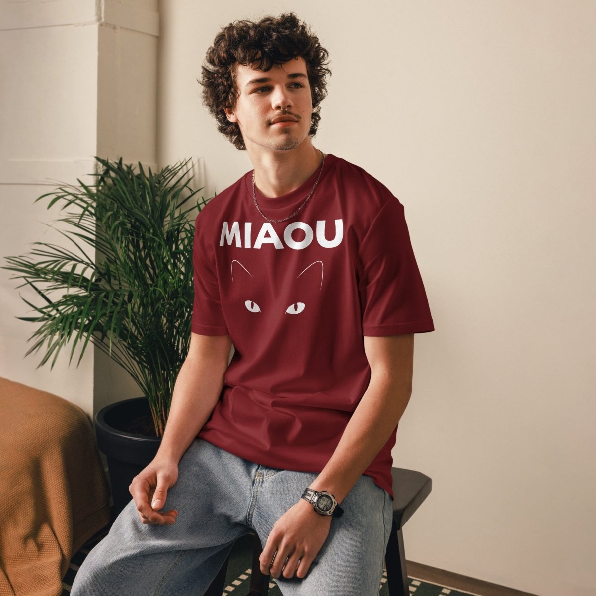 T-shirt Bio | Miaou : L'Œil du Chat - Felpatee - t-shirt durable - Felpatee