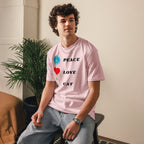 T-shirt Bio | Peace Love Cat - Felpatee - t-shirt durable - Felpatee