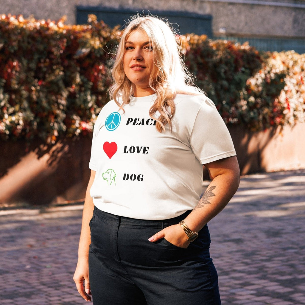 T-shirt Bio | Peace Love Dog - Felpatee - t-shirt durable - Felpatee