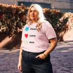 T-shirt Bio | Peace Love Dog - Felpatee - t-shirt durable - Felpatee