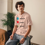 T-shirt Bio | Peace Love Wolf - Felpatee - t-shirt durable - Felpatee