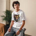 T-shirt Bio | Tigre Intense Effet Glitch Art - Felpatee - t-shirt durable - Felpatee