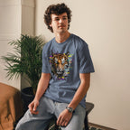 T-shirt Bio | Tigre Intense Effet Glitch Art - Felpatee - t-shirt durable - Felpatee