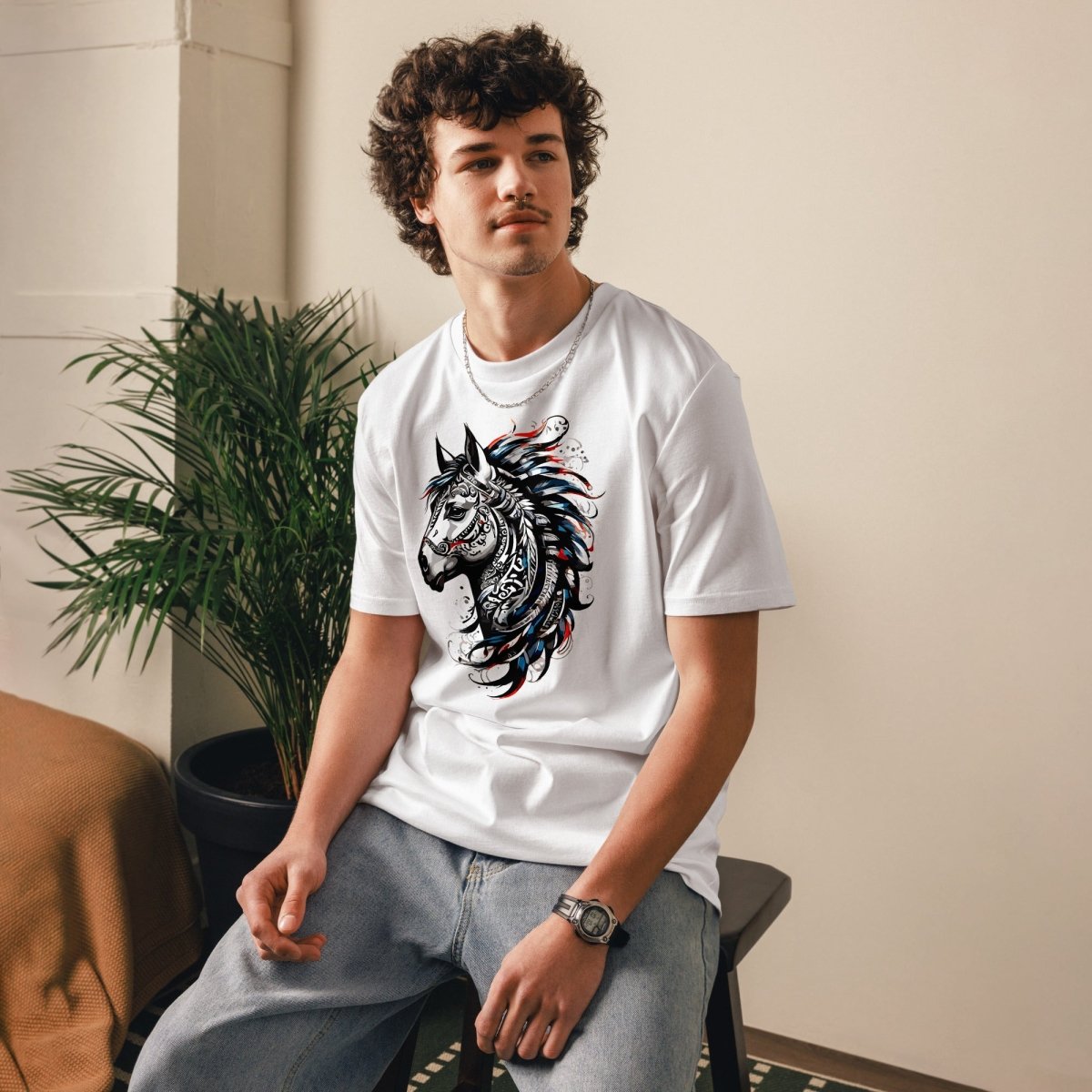 T-shirt Durable | L'Esprit Tribal Équin - Stanley/Stella - t-shirt durable - Felpatee