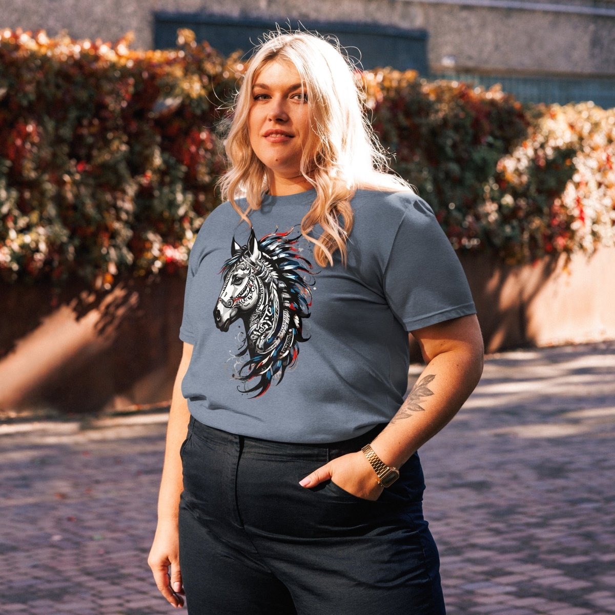 T-shirt Durable | L'Esprit Tribal Équin - Stanley/Stella - t-shirt durable - Felpatee