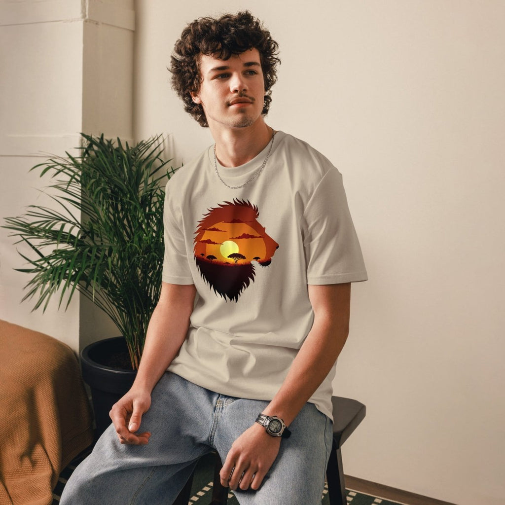 T-shirt Durable | Lion Sunset - Stanley/Stella - t-shirt durable - Felpatee