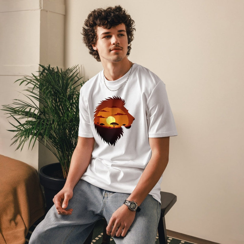 T-shirt Durable | Lion Sunset - Stanley/Stella - t-shirt durable - Felpatee