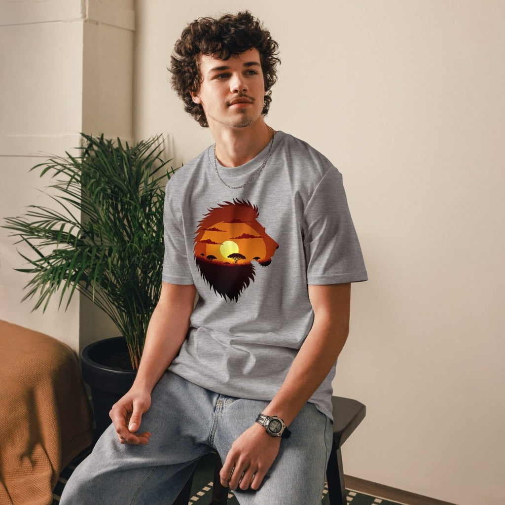 T-shirt Durable | Lion Sunset - Stanley/Stella - t-shirt durable - Felpatee