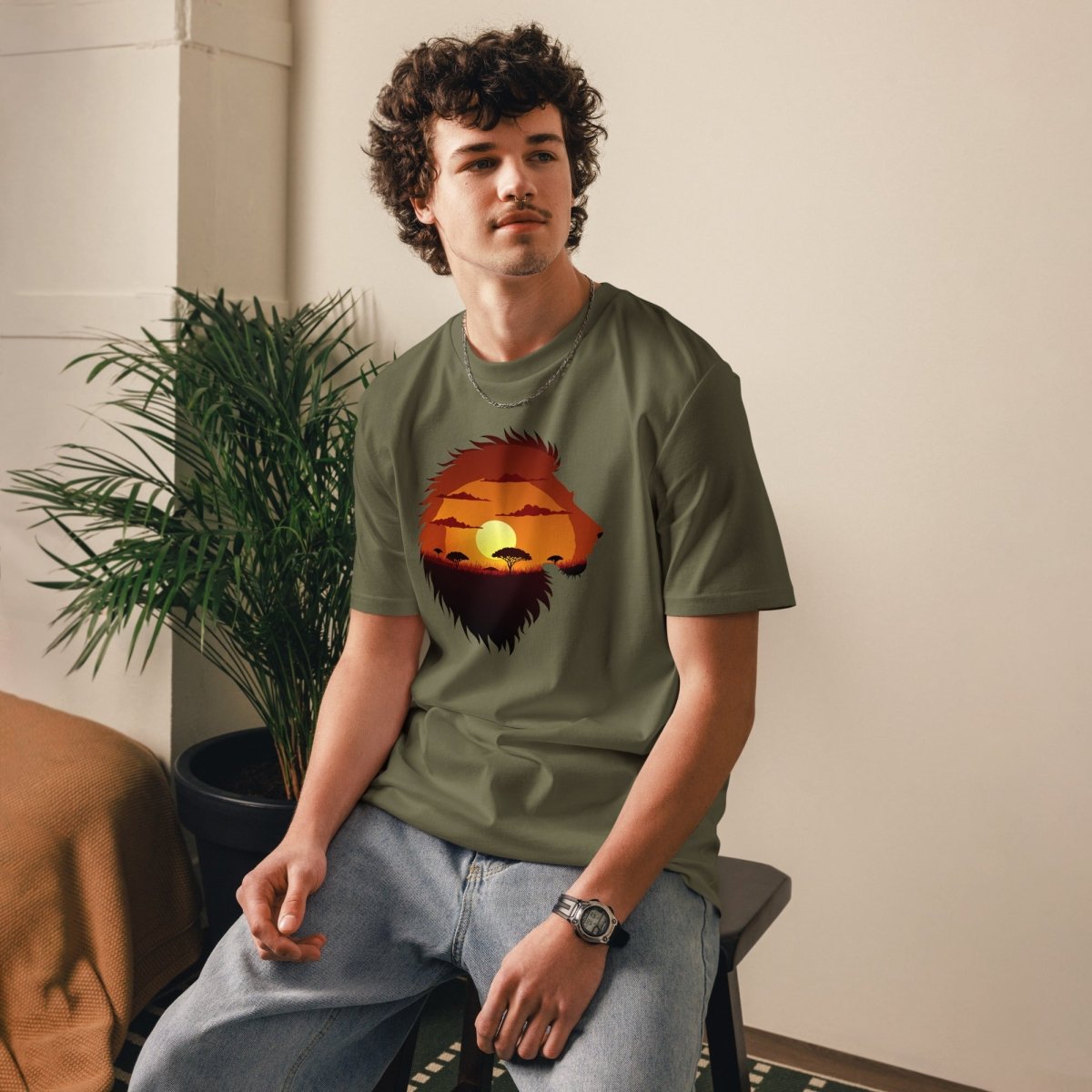 T-shirt Durable | Lion Sunset - Stanley/Stella - t-shirt durable - Felpatee