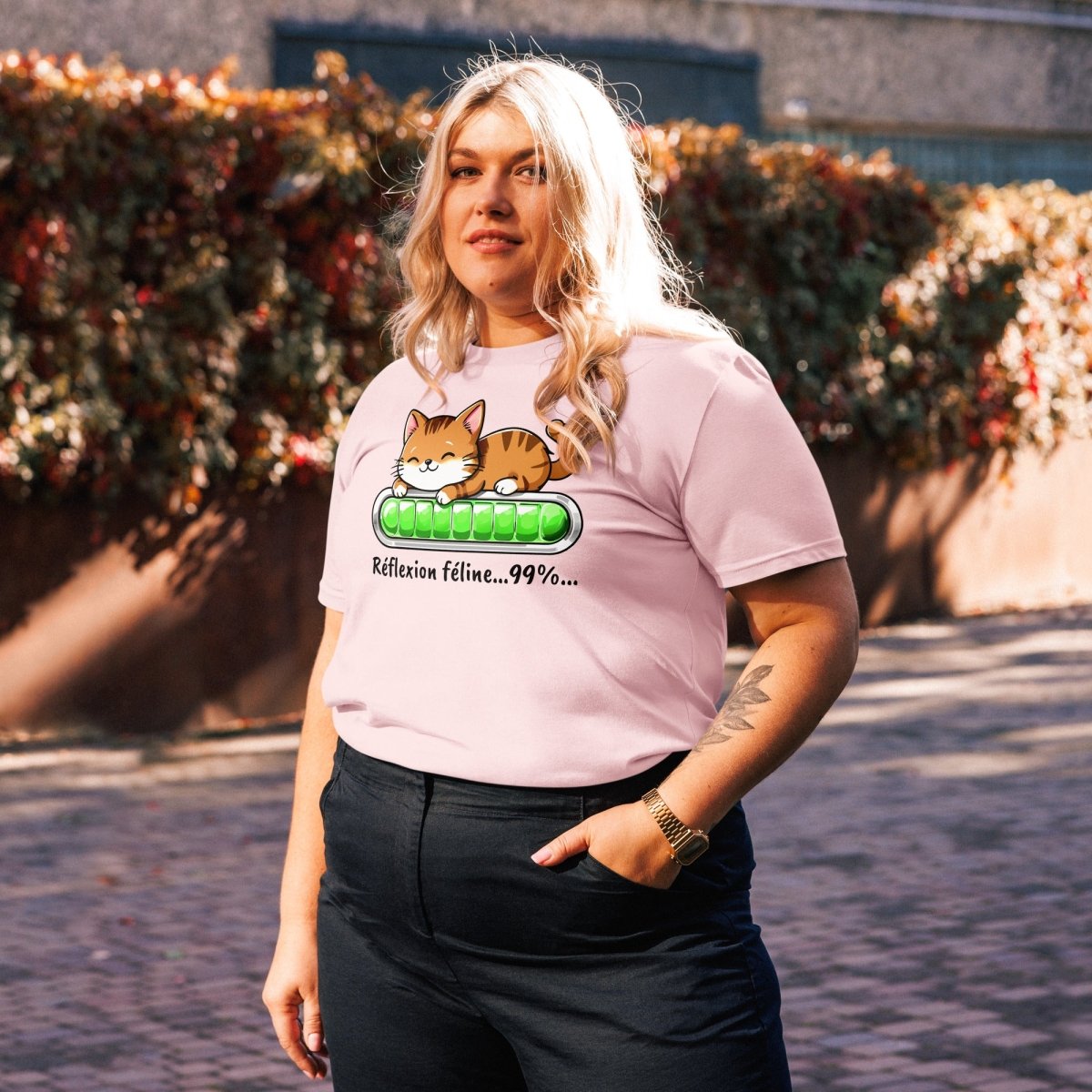 T-shirt Durable | Réflexion Féline - Stanley/Stella - t-shirt durable - Felpatee