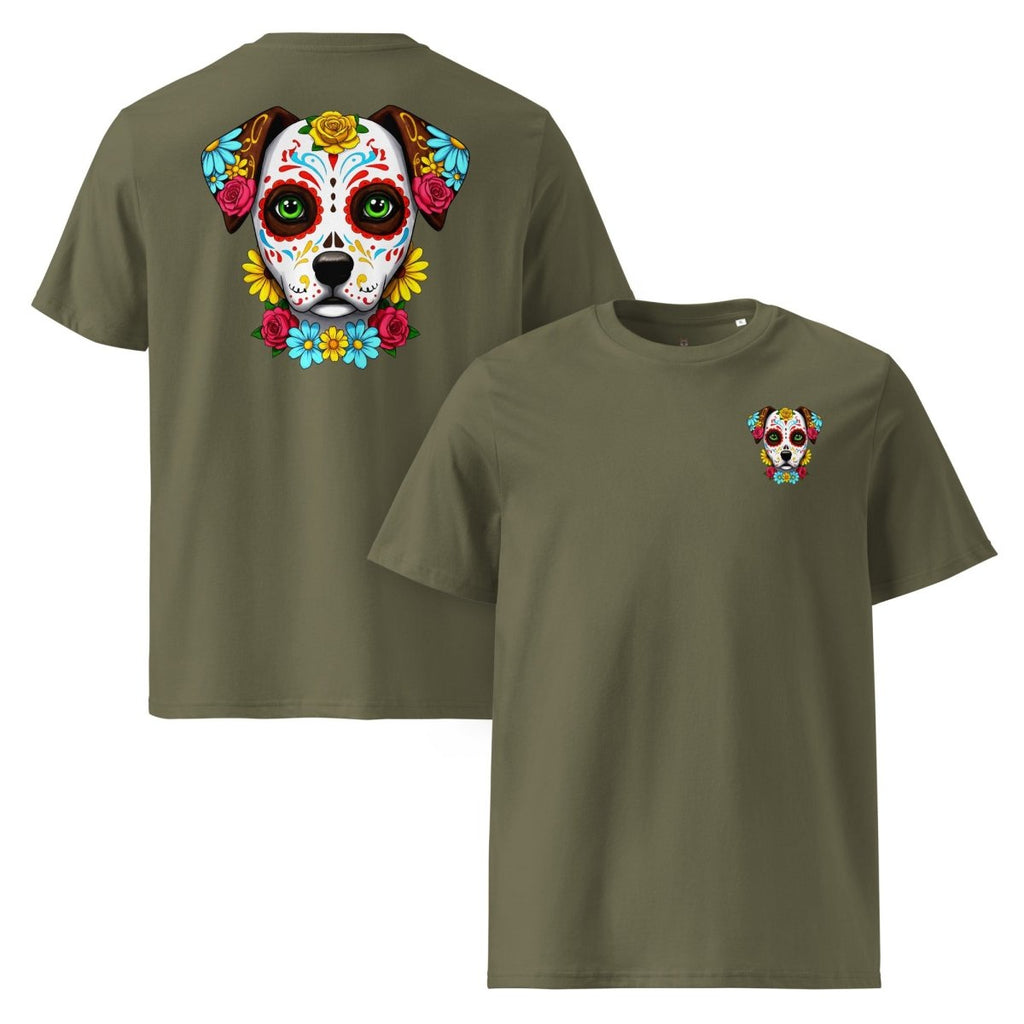 T-shirt Exception | Chien Calavera Fleuri | Édition Signature - Felpatee - t-shirt exception - Felpatee