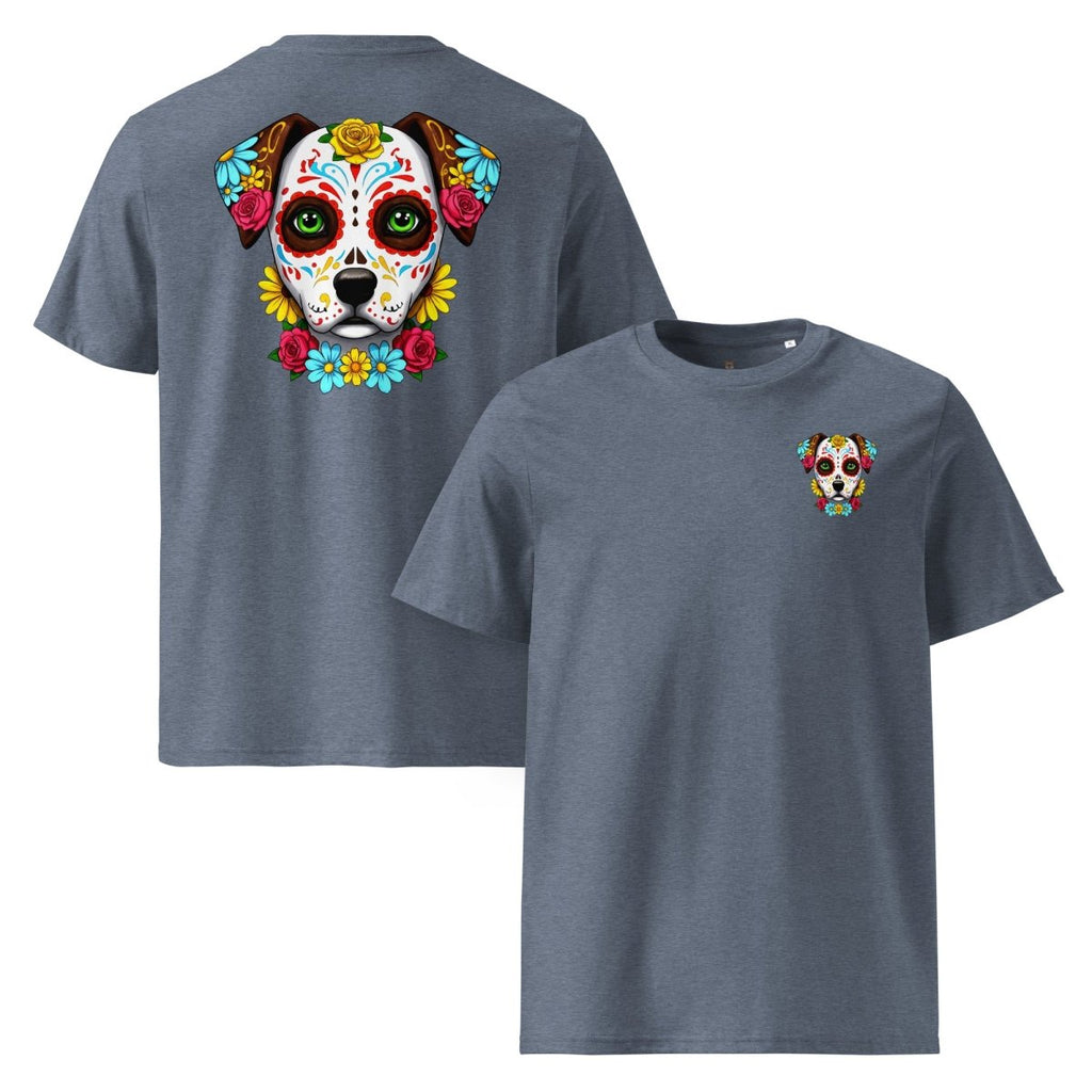 T-shirt Exception | Chien Calavera Fleuri | Édition Signature - Felpatee - t-shirt exception - Felpatee