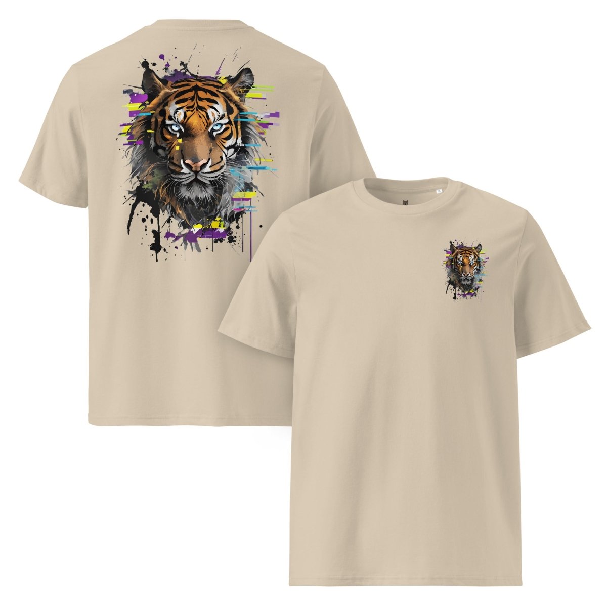 T-shirt Exception | Tigre Intense Effet Glitch Art | Édition Signature - Felpatee - t-shirt exception - Felpatee