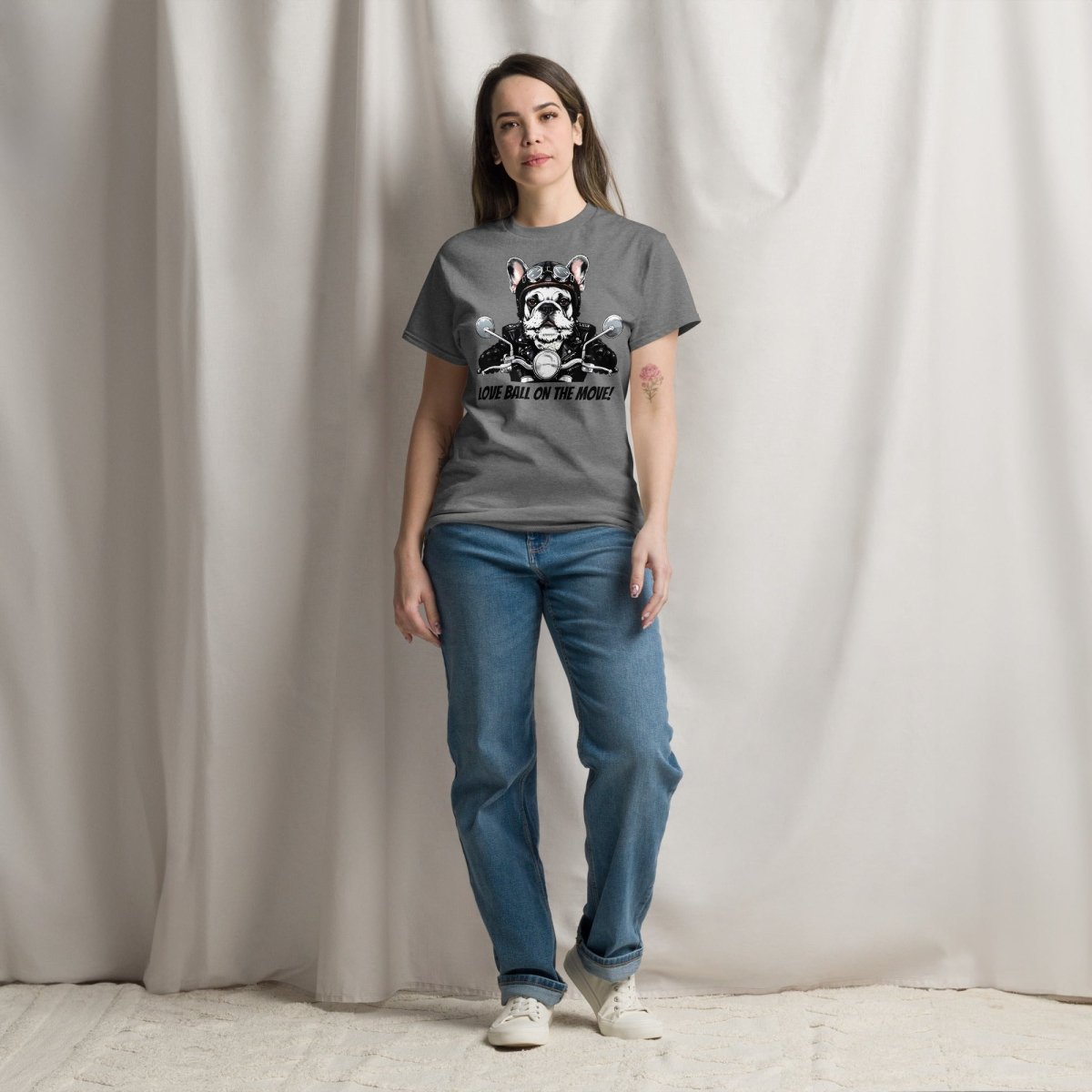 T-shirt Premium | Aventurier Bouledogue Français Motard - Felpatee - T-shirt Premium - Felpatee