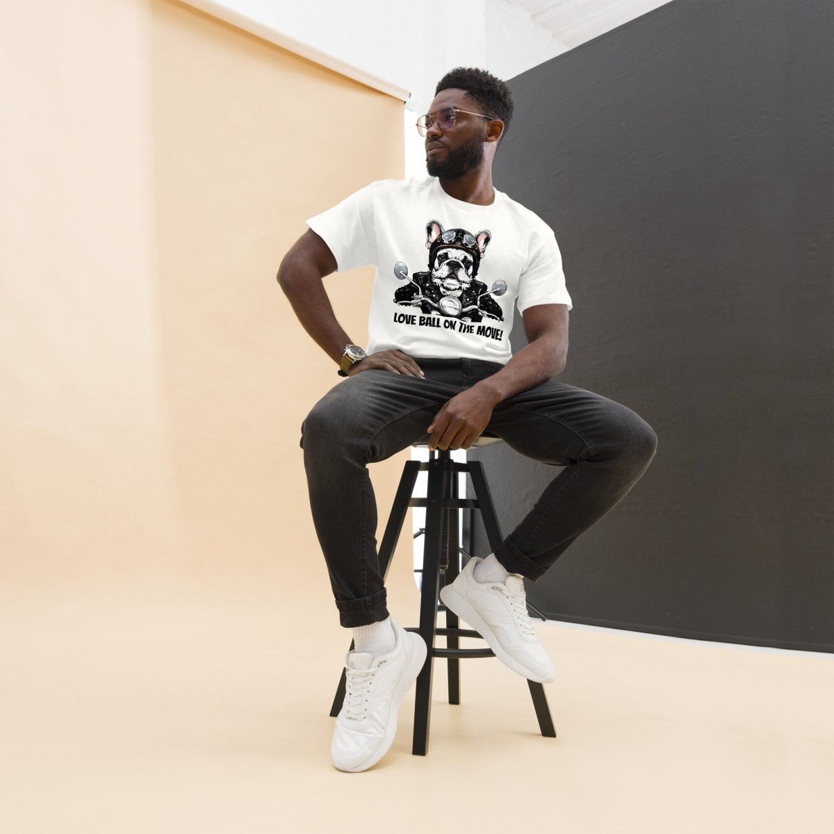 T-shirt Premium | Aventurier Bouledogue Français Motard - Felpatee - T-shirt Premium - Felpatee