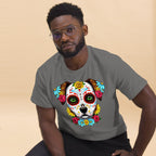 T-shirt Premium | Chien Calavera Fleuri - Felpatee - T-shirt Premium - Felpatee