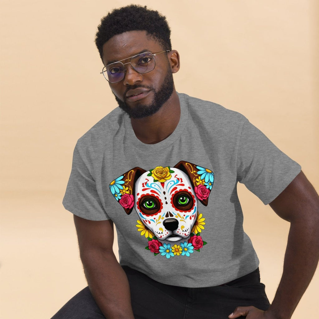 T-shirt Premium | Chien Calavera Fleuri - Felpatee - T-shirt Premium - Felpatee
