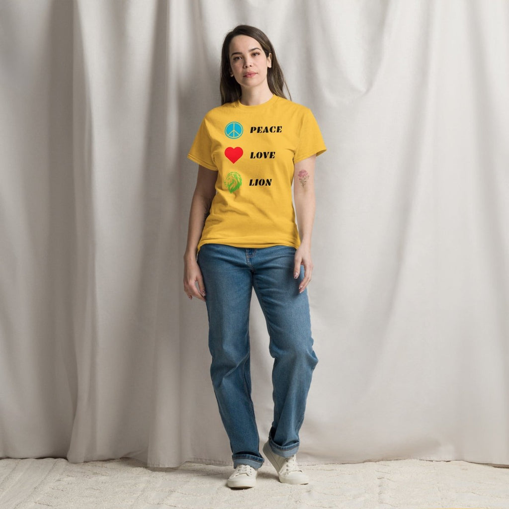 T-shirt Premium | Peace Love Lion - Felpatee - t-shirt softstyle - Felpatee