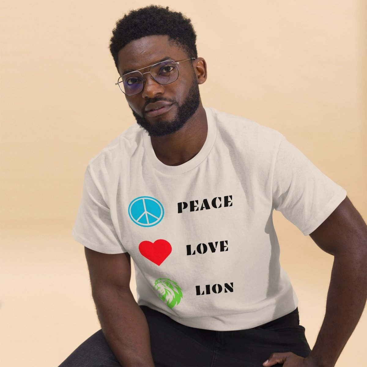 T-shirt Premium | Peace Love Lion - Felpatee - t-shirt softstyle - Felpatee