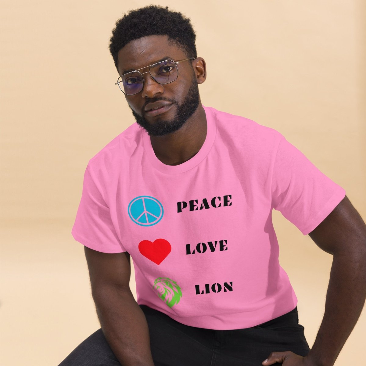 T-shirt Premium | Peace Love Lion - Felpatee - t-shirt softstyle - Felpatee