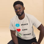 T-shirt Premium | Peace Love Monkey - Felpatee - t-shirt softstyle - Felpatee