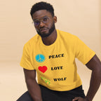 T-shirt Premium | Peace Love Wolf - Felpatee - t-shirt softstyle - Felpatee