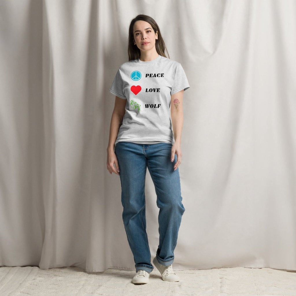 T-shirt Premium | Peace Love Wolf - Felpatee - t-shirt softstyle - Felpatee