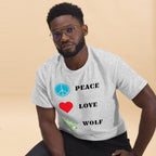 T-shirt Premium | Peace Love Wolf - Felpatee - t-shirt softstyle - Felpatee