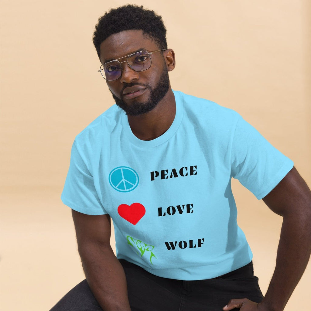 T-shirt Premium | Peace Love Wolf - Felpatee - t-shirt softstyle - Felpatee