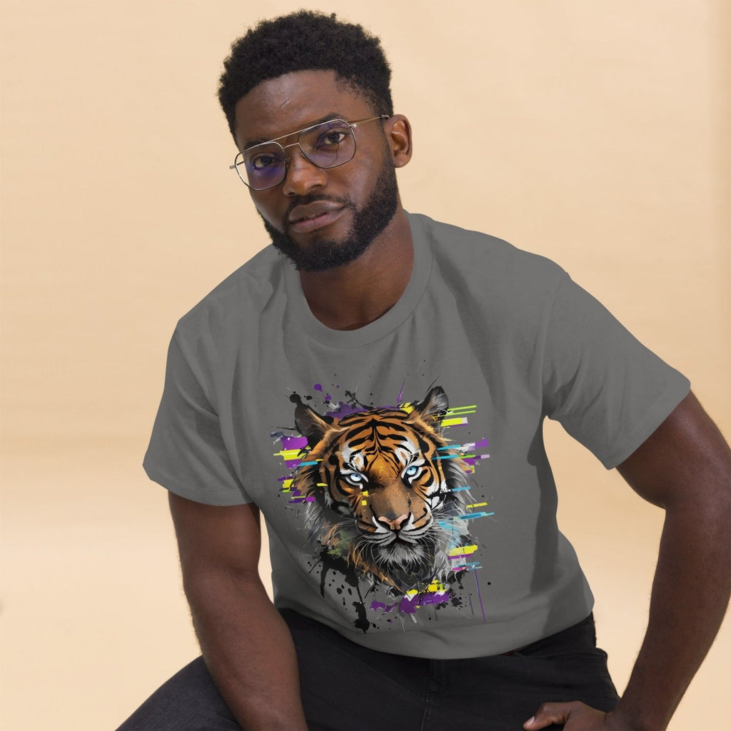 T-shirt Premium | Tigre Intense Effet Glitch Art - Felpatee - T-shirt Premium - Felpatee