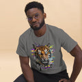 T-shirt Premium | Tigre Intense Effet Glitch Art - Felpatee - T-shirt Premium - Felpatee