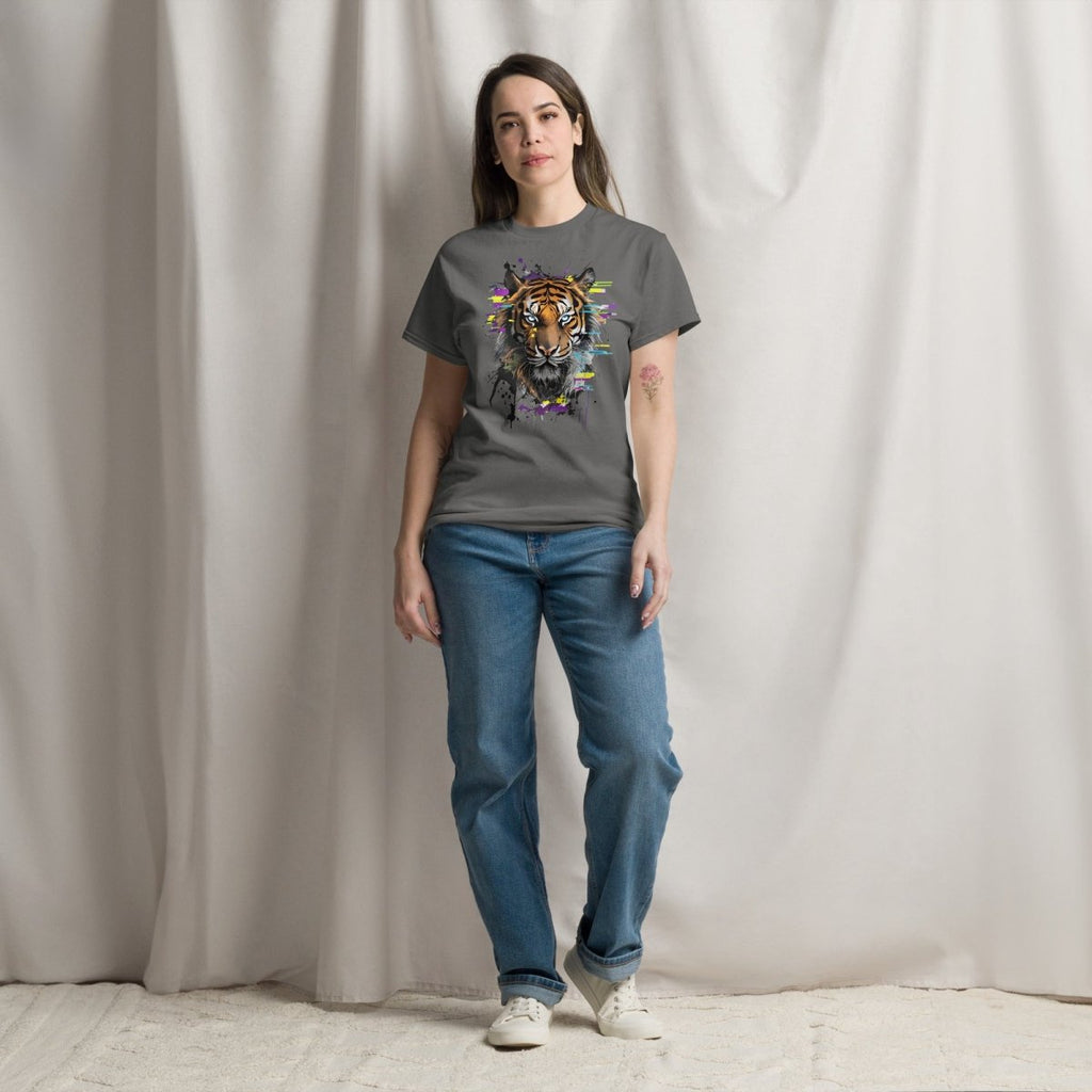 T-shirt Premium | Tigre Intense Effet Glitch Art - Felpatee - T-shirt Premium - Felpatee