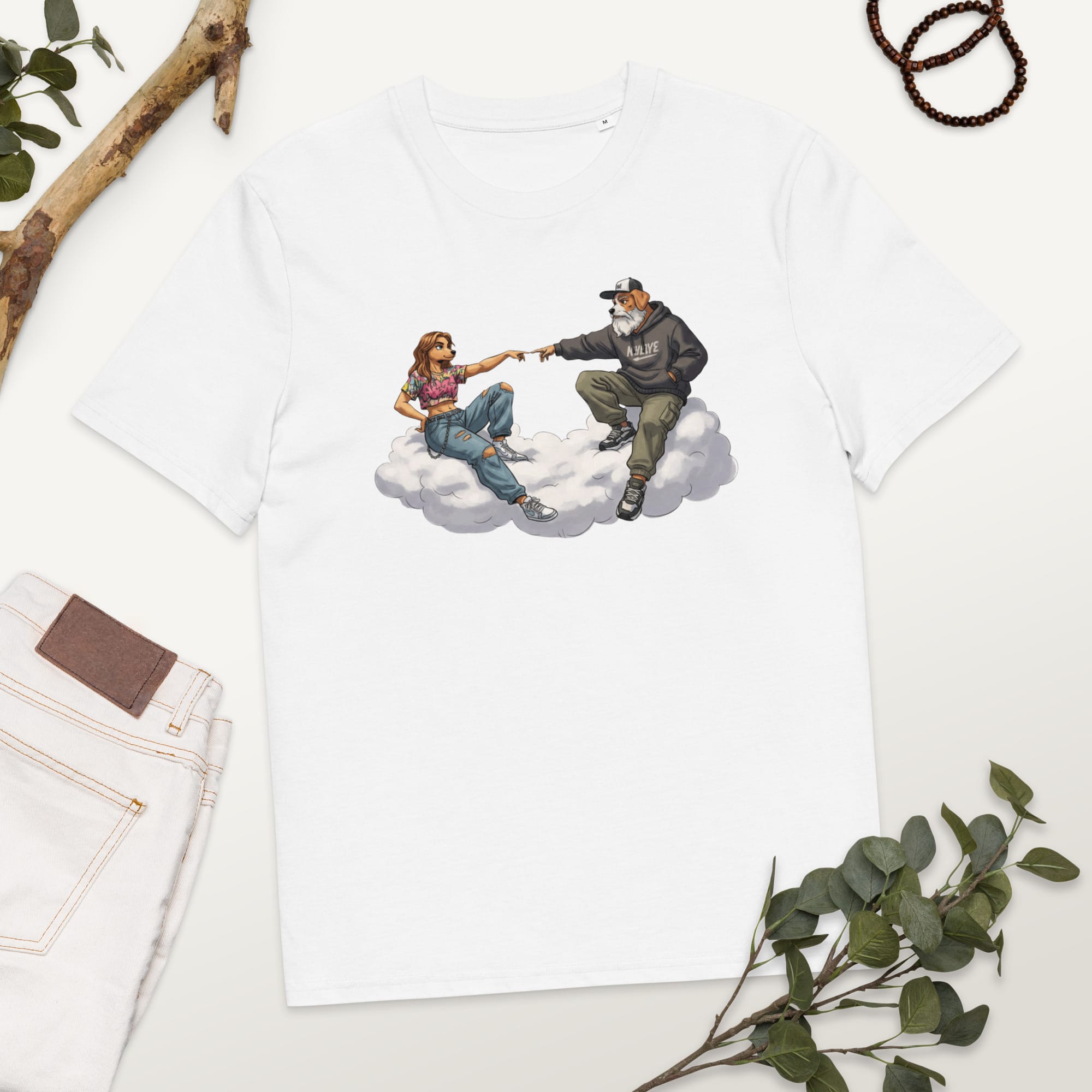 Look streetwear avec le t-shirt chiens Urban Genesis Style - Felpatee