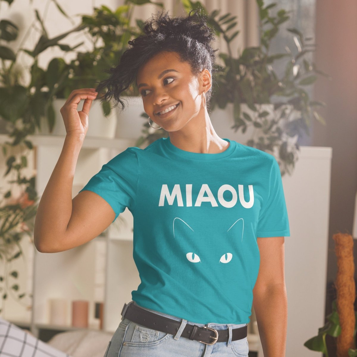 T-shirt Softstyle | Miaou : L'Œil du Chat - Gildan - t-shirt softstyle - Felpatee