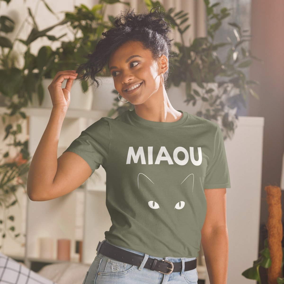 T-shirt Softstyle | Miaou : L'Œil du Chat - Gildan - t-shirt softstyle - Felpatee