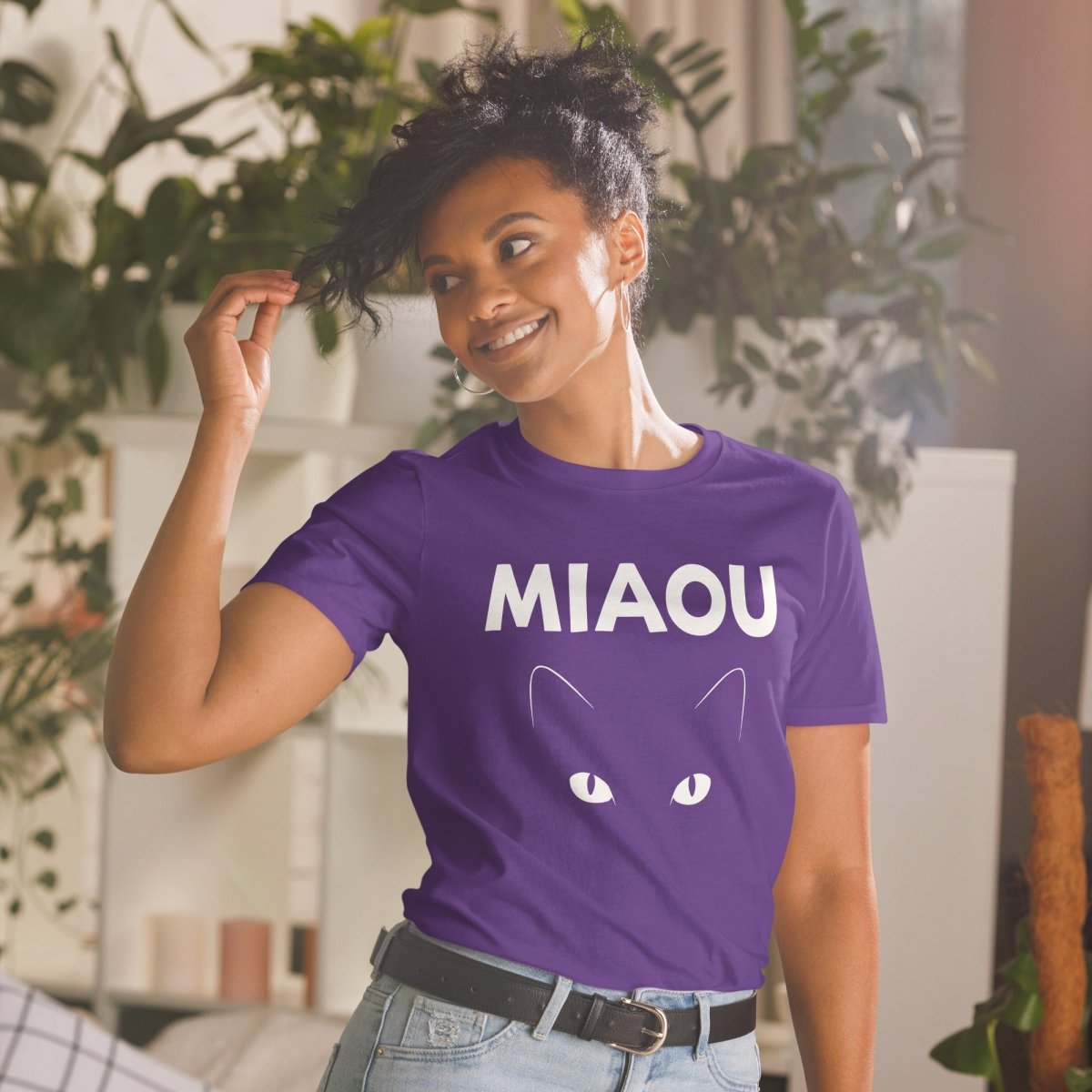 T-shirt Softstyle | Miaou : L'Œil du Chat - Gildan - t-shirt softstyle - Felpatee