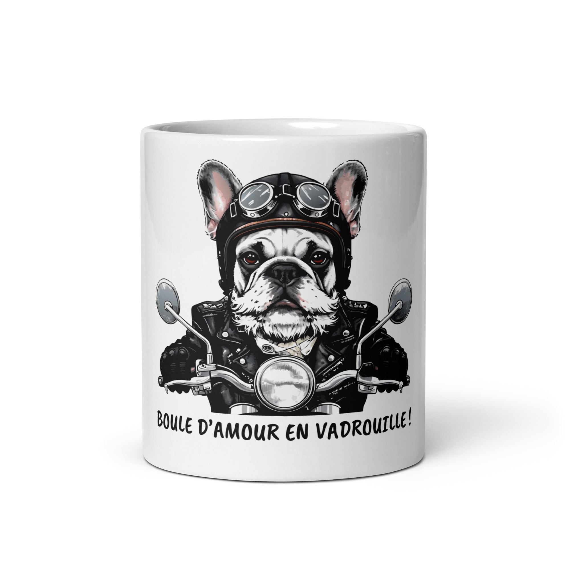 Mug Blanc Brillant | Esprit Motard Canin