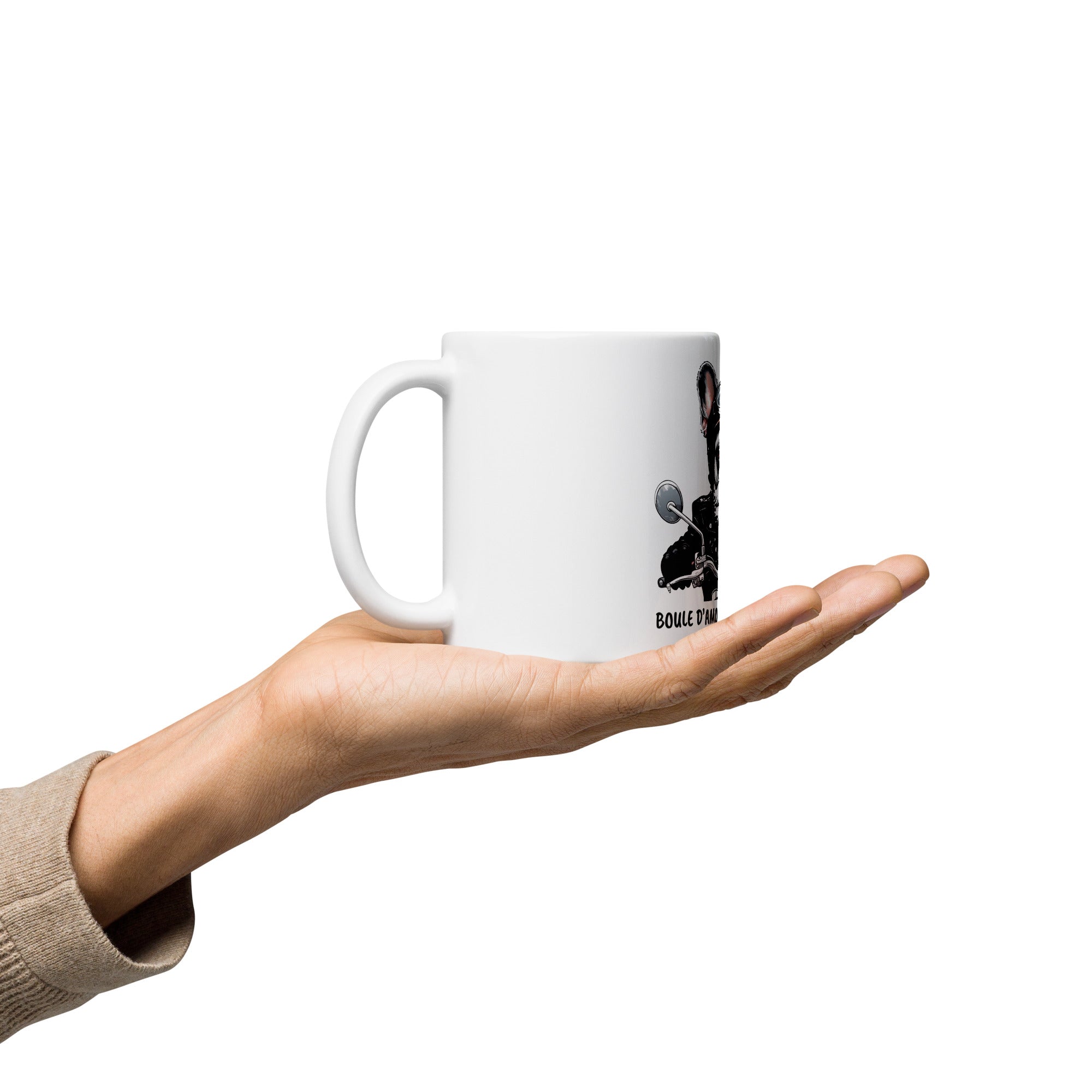 Mug Blanc Brillant | Esprit Motard Canin